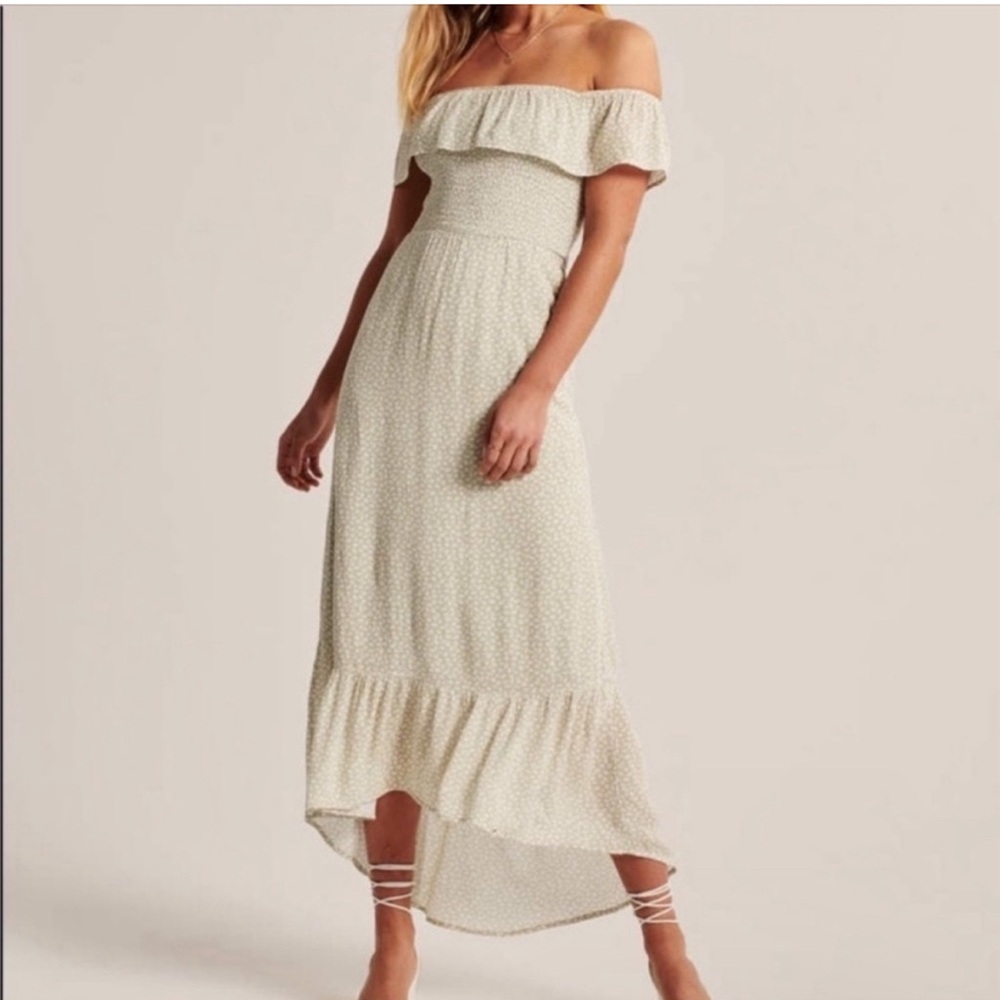 Abercrombie & fitch maxi dress, off the shoulder, NWT